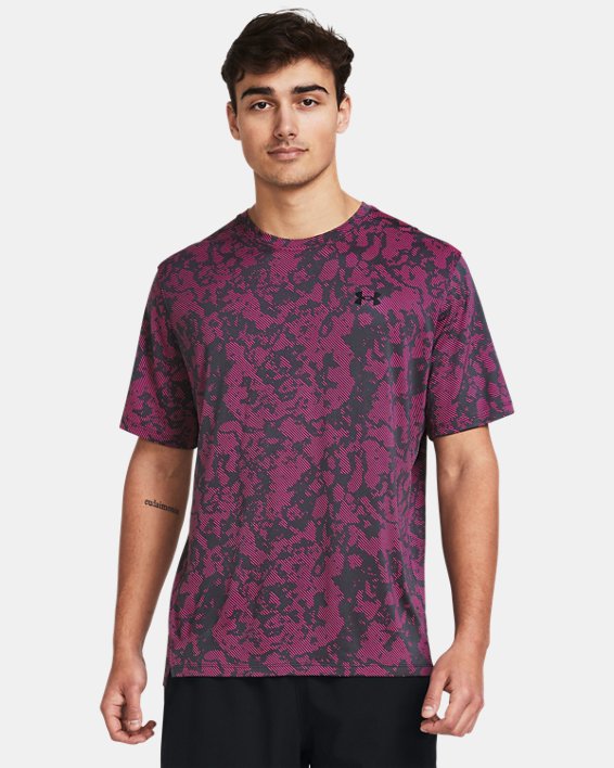 Męska koszulka z krótkimi rękawami UA Tech™ Vent Geode, Pink, pdpMainDesktop image number 0